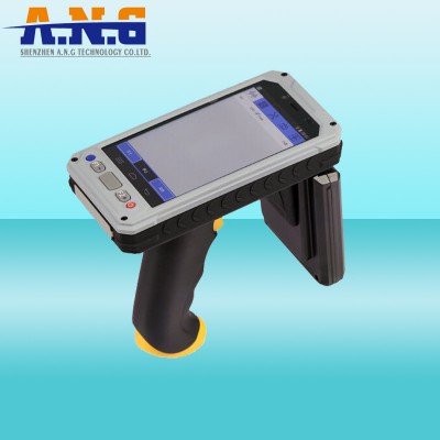 Android 4.4 NFC Rfid Handheld lecteur sans fil avec Barcode Scanner / appareil photo