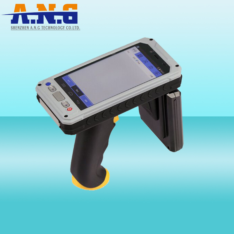 Android 4.4 NFC Rfid Handheld Reader Wireless With Barcode Scanner / Camera