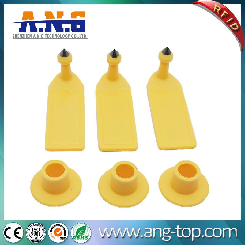 ISO 18000-6c Long Range UHF RFID Animal Ear Tag For Cattle Sheep