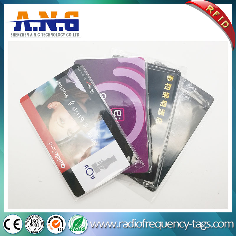 13.56MHz RFID Rewritable ISO Cr80 Blank PVC Cards with Printing