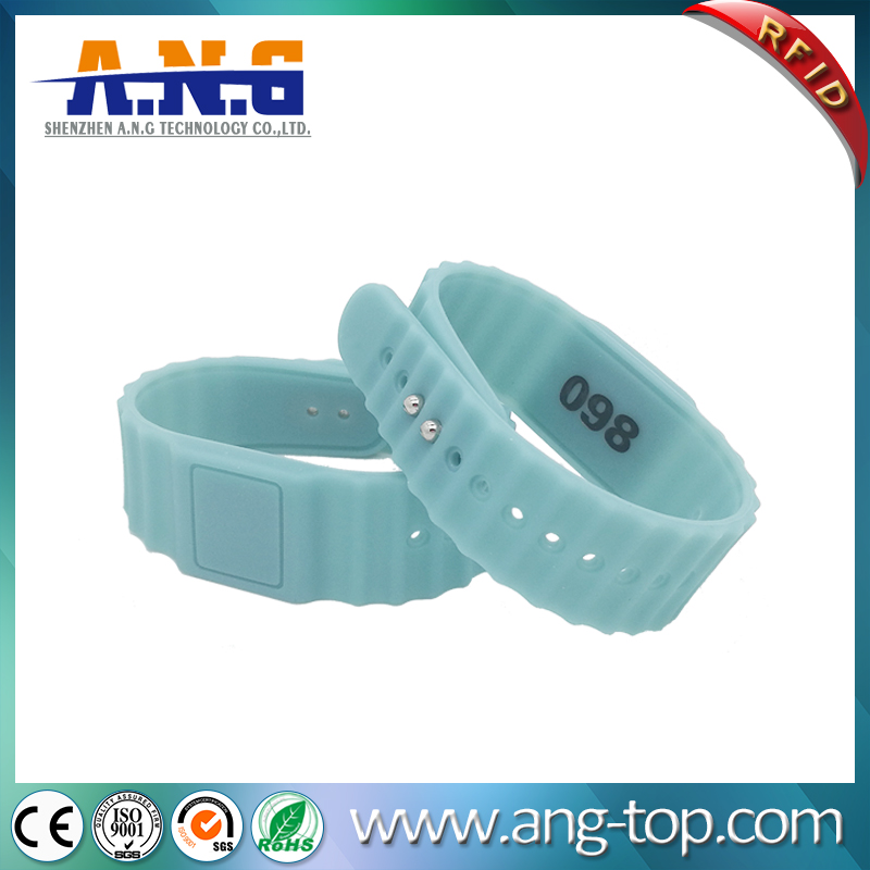 Eco-friendly Silicone RFID Bracelets For Fitness Center