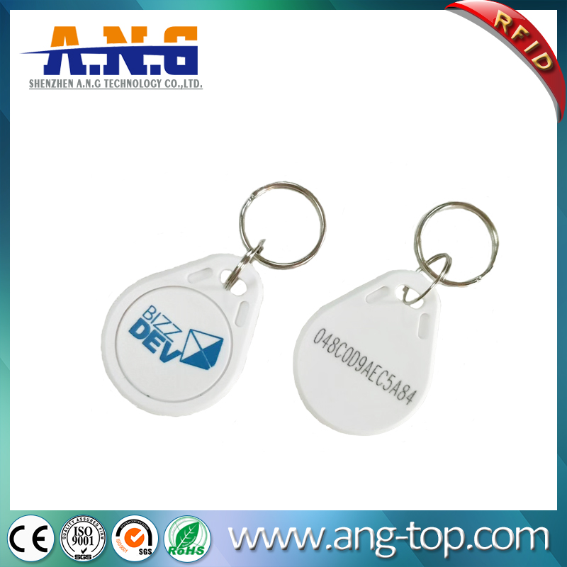 Customized ABS 13.56MHz Colorful Printable RFID Keyfob Transponder