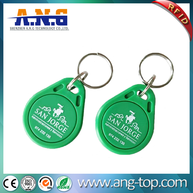 IP54 ABS EM4200 Rfid Key Fob for time recording
