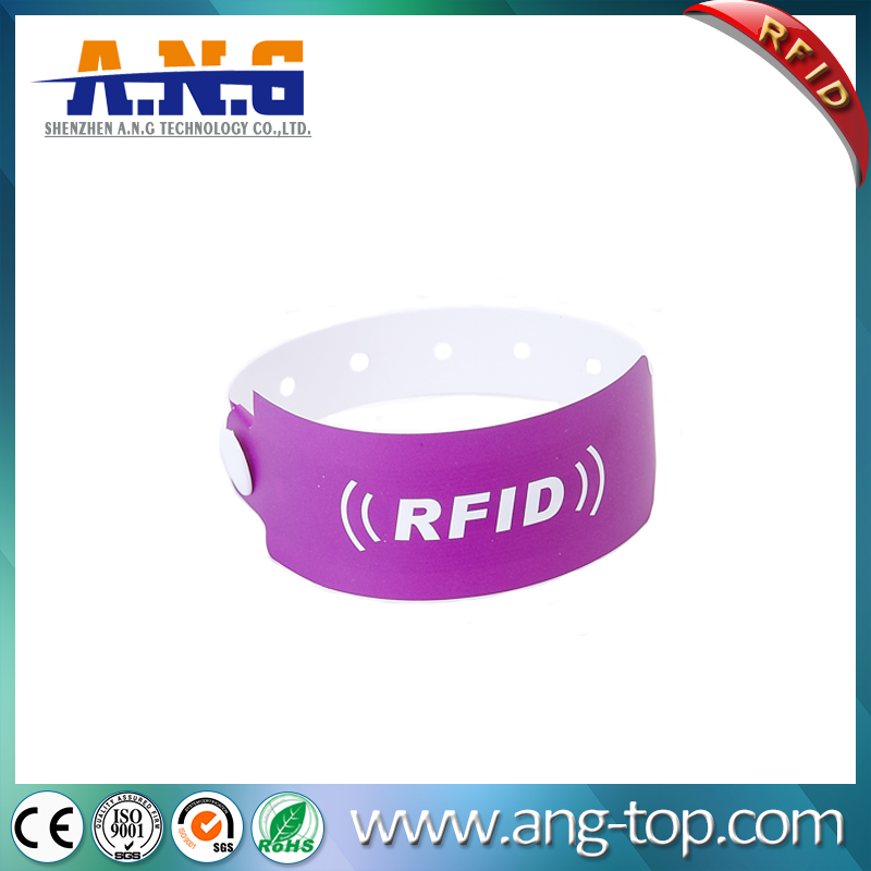 Tyvek desechable de papel RFID pulsera para Eventos