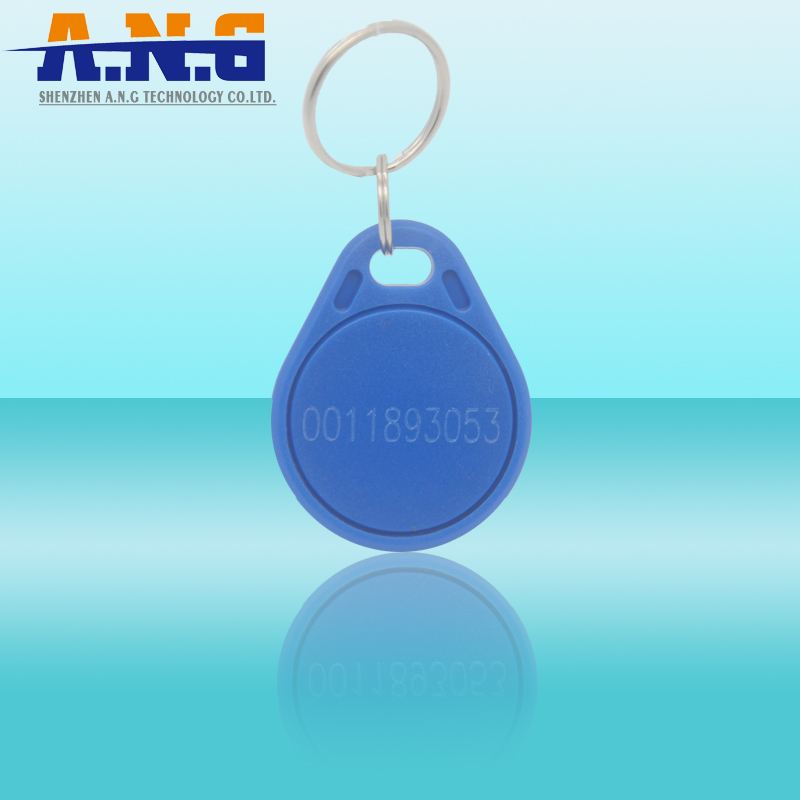Tk4100 Em4200 Rfid ABS Key Tags Blue Color With Lf Chips
