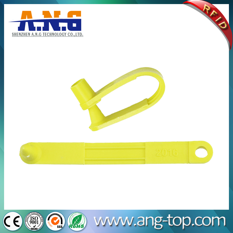 TPU Yellow RFID Animal Tracking Tags For Sheep Goat