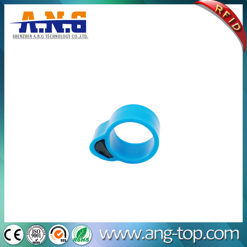Dia17.5mm Ring Band Passive RFID Tags For Tracking Chicken Duck Goose