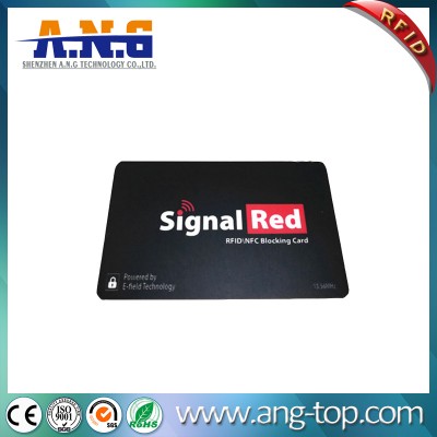 Impression personnalisée E-Shield carte RFID Protection RFID Carte de blocage