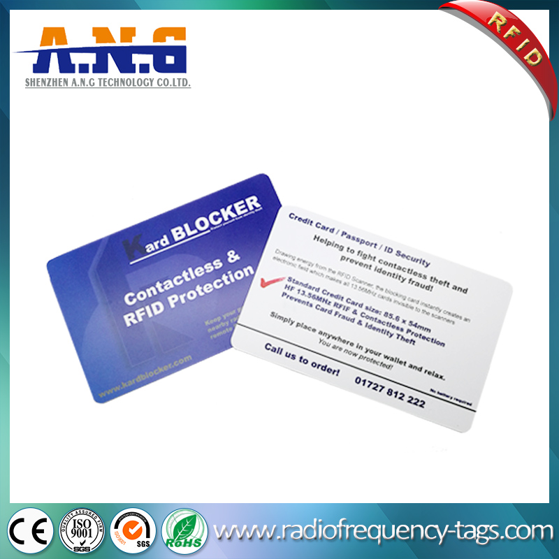 High Security Cmyk Plastic RFID Access Blocking Card