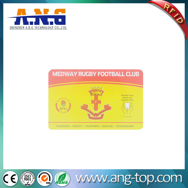 Customized RFID Plastic Membership Card Loyalty Type With 13.56 MHz Frequency