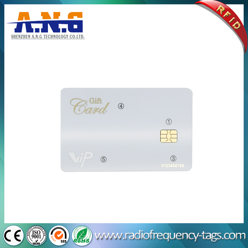 ISO7816 CR80 Printing contact smart card , Smart IC Card with SLE4442 Chip