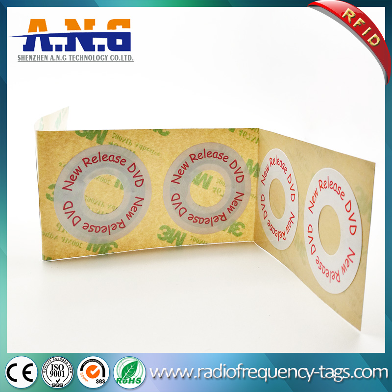 ISO15693 Hf RFID CD Labels DVD Stickers for Disc Manegement