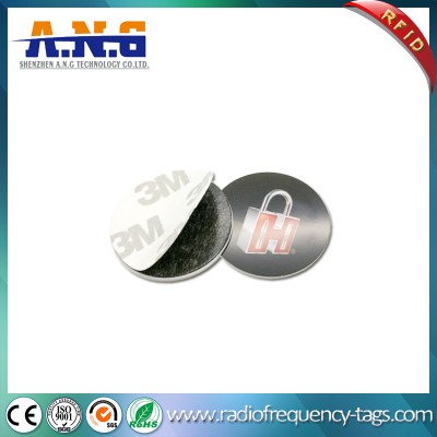 125kHz Small Coin Tag Lf RFID Disc Tag with 3m Adhesive