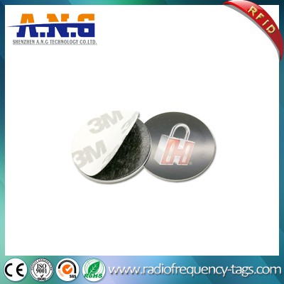 125kHz Small Coin Tag Lf RFID Disc Tag с 3-метровым клеем