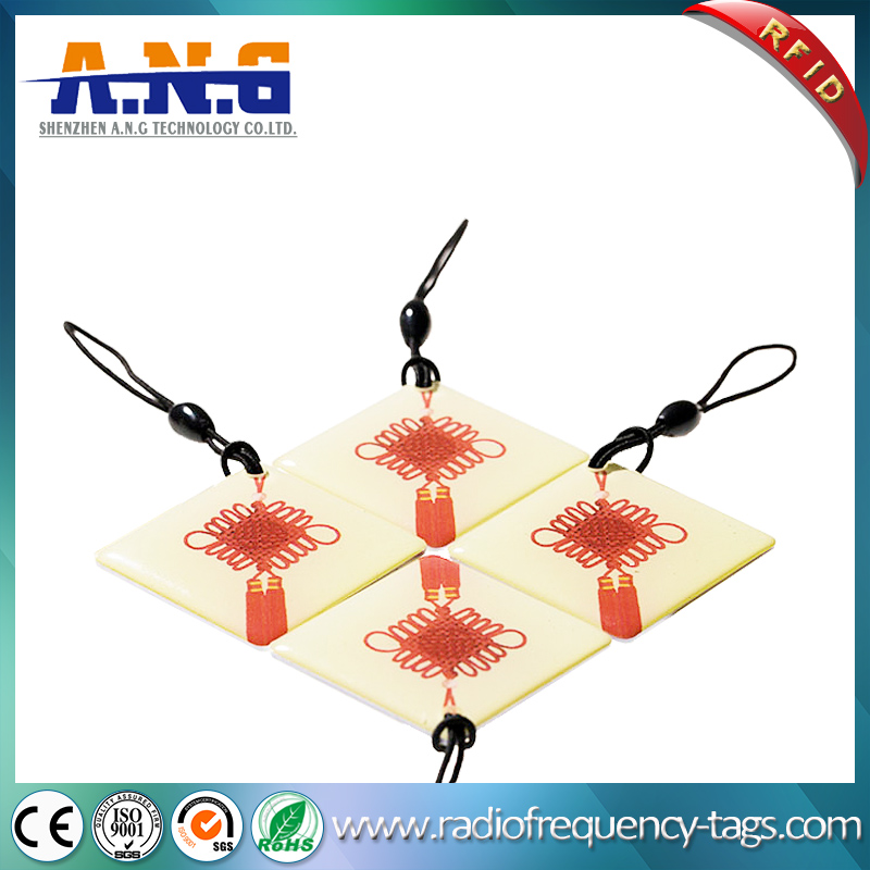 Waterproof RFID Epoxy Resin Crystal Key Tag for Loyalty Cards