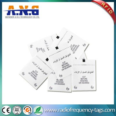 Washable Printed UHF Woven RFID Garment Hang Tag