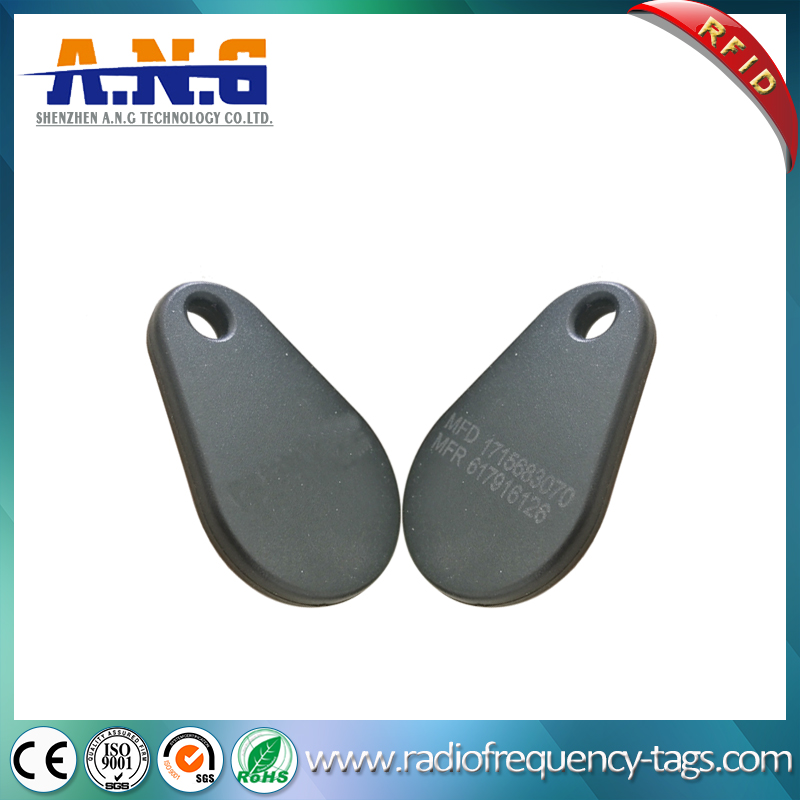 ISO14443A Security Pear Glassfiber Rfid Key Tag For Identification