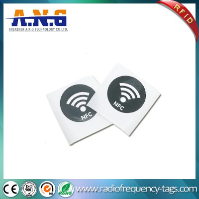 13.56MHz Hf ISO14443A RFID Circular Sticker NFC Printed Label