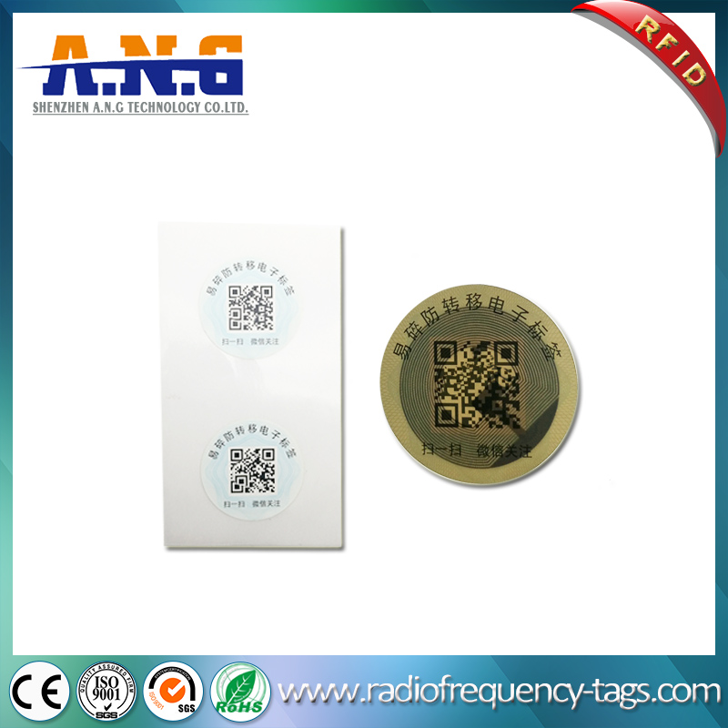 13.56MHz Disposable Self Adhesive NFC Tag Fragile Label