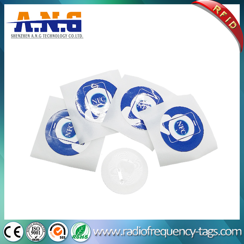 NFC Stickers Ntag213 Round Diameter 22mm Hf RFID Tags