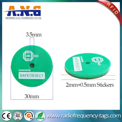 Waterproof ABS RFID Coin Tag Token with 3m Adhesive