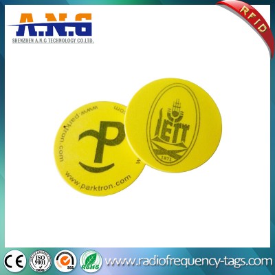 Waterproof PVC Small Lf RFID Disc Tag with 3m Adhesive