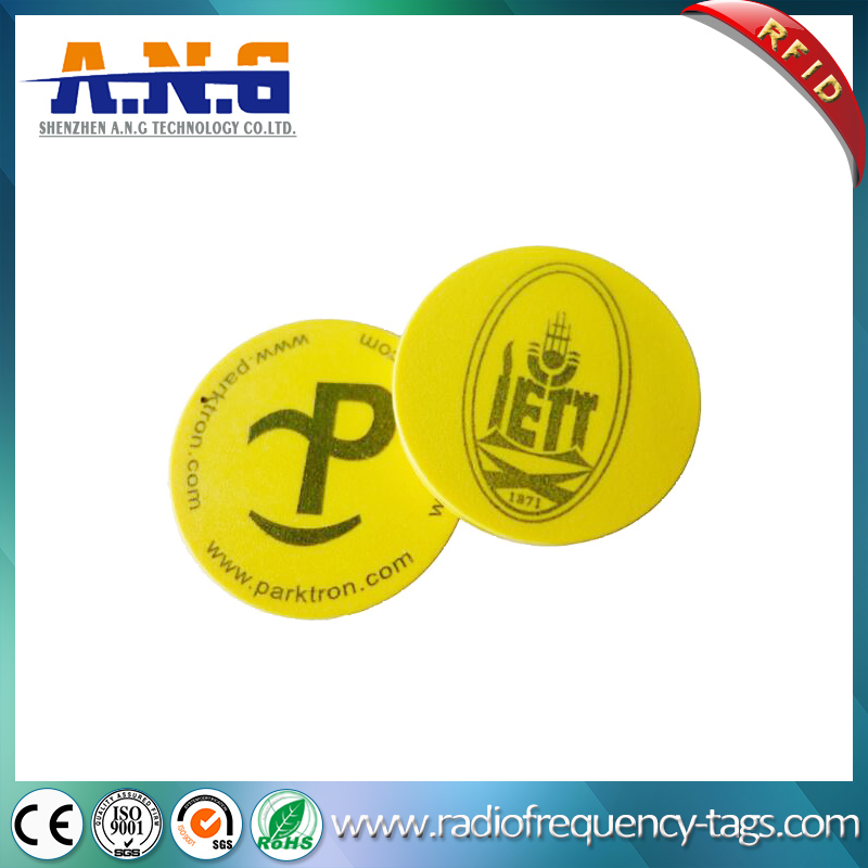 Waterproof PVC Small Lf RFID Disc Tag with 3m Adhesive