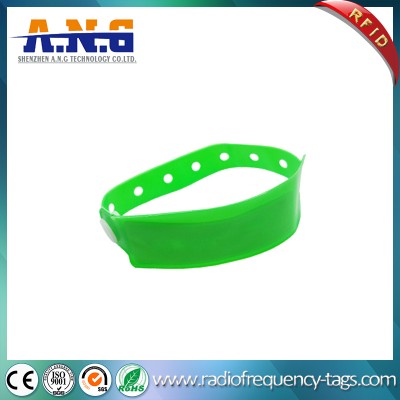 Disposable Conferences Healthcare Industry UHF Plastic PVC RFID Vinyl Wristband