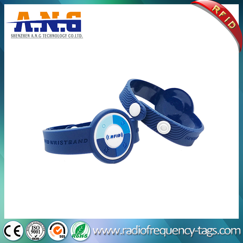 13.56MHz NFC Ultralight Wrist Band RFID Bracelet for Theme Park