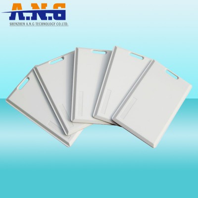 2.45GHz RFID Active Card with Logo Printing, Alien/NXP Chip, Made of PVC, Available in White Color