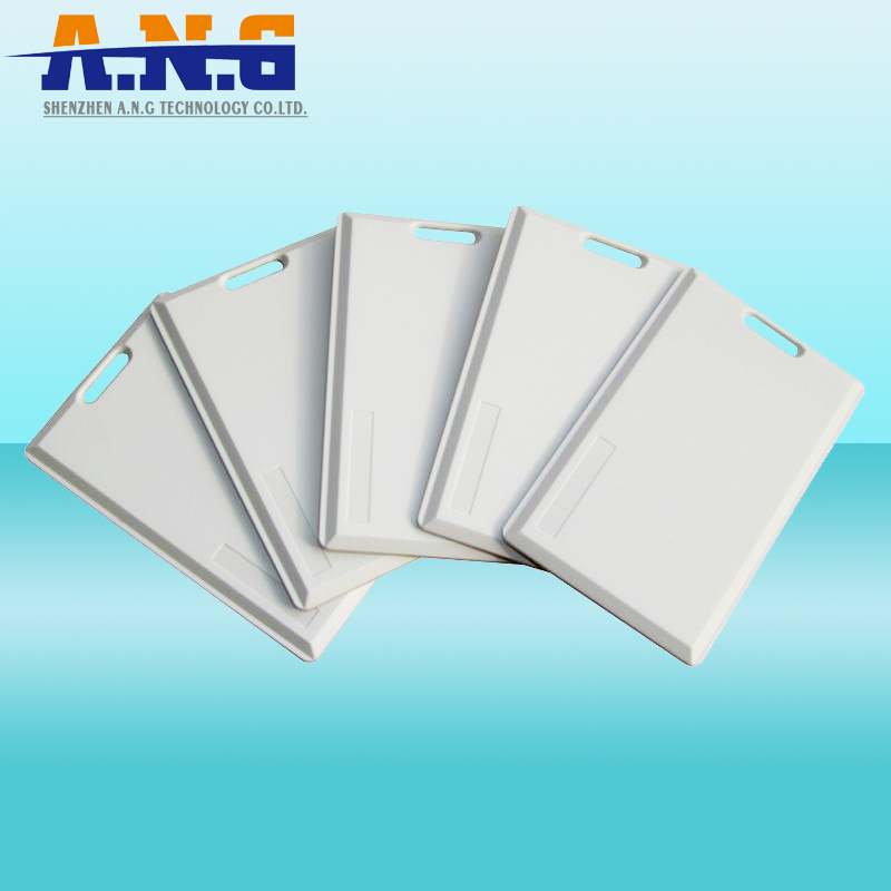 2.45GHz RFID Active Card with Logo Printing, Alien/NXP Chip, Made of PVC, Available in White Color